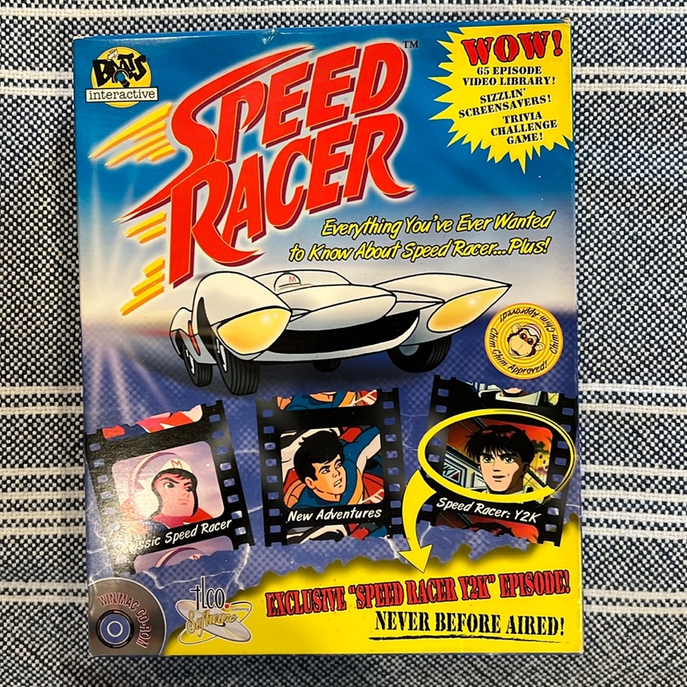 Vintage 1999 Speed Racer Ultimate Companion PC CD ROM Rare SEALED New in Box